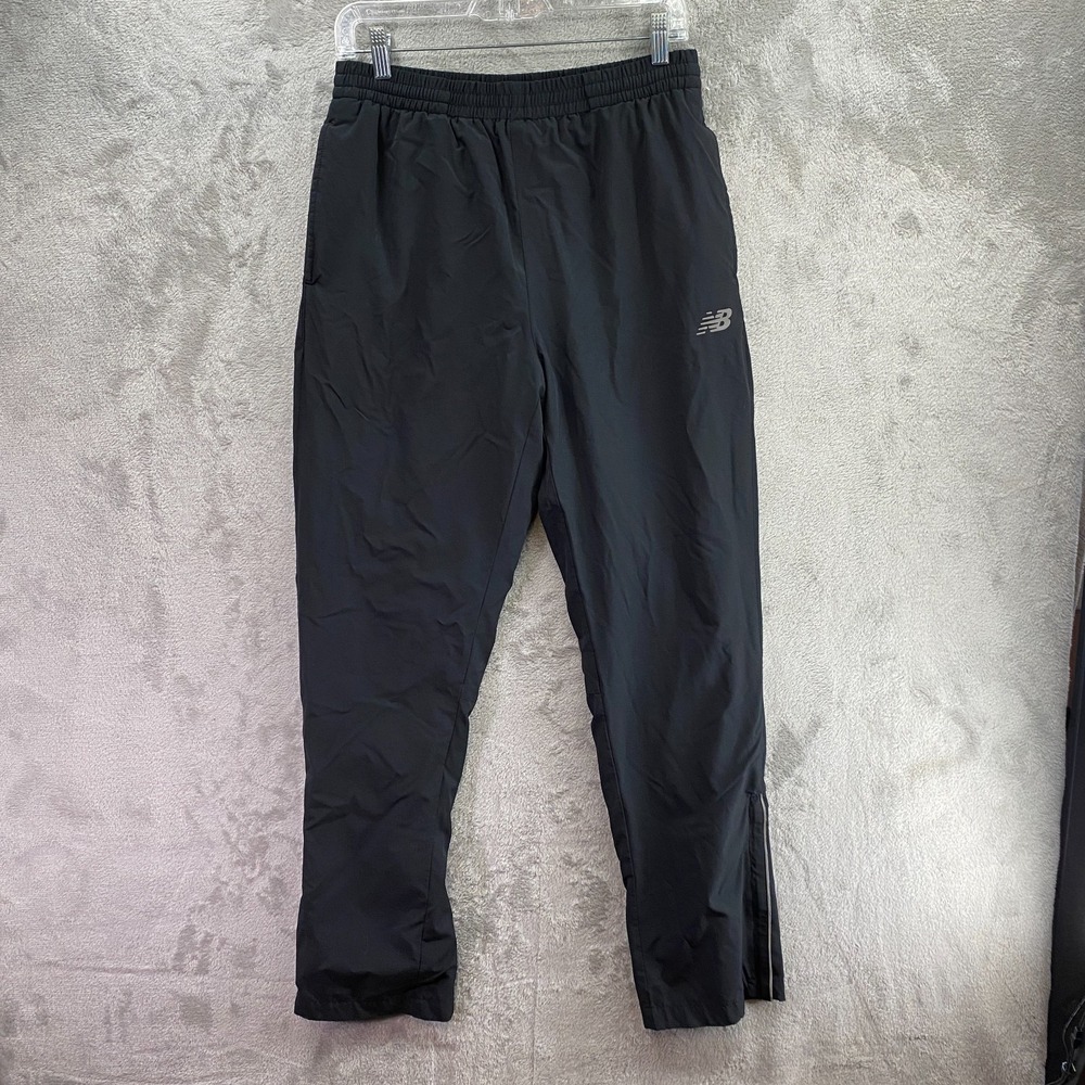 New Balance Men's Track Pants Athletic Fit Joggers Black Size Medium